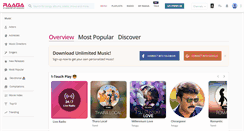 Desktop Screenshot of m.raaga.com