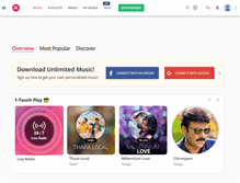 Tablet Screenshot of m.raaga.com
